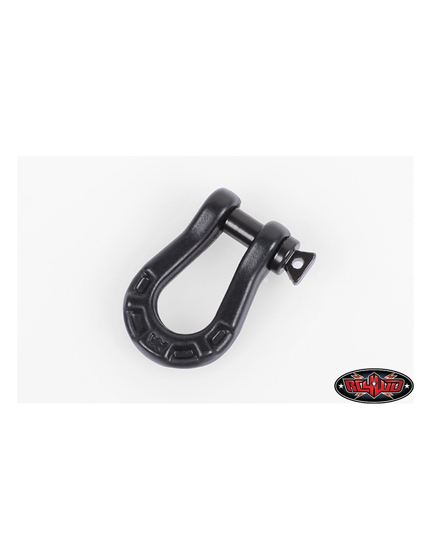 Szekla D-Ring Warn 1/10 RC4WD Z-S1090, stal, czarny mat