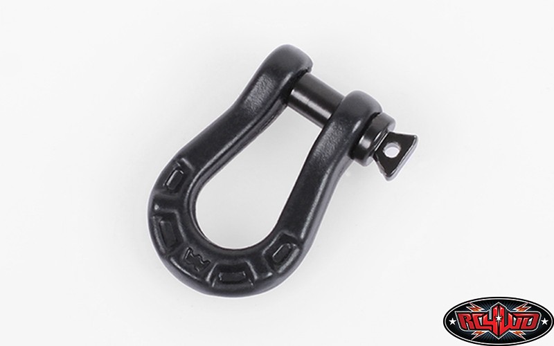 Szekla D-Ring Warn 1/10 RC4WD Z-S1090, stal, czarny mat