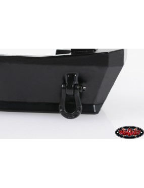 Szekla D-Ring Warn 1/10 RC4WD Z-S1090, stal, czarny mat