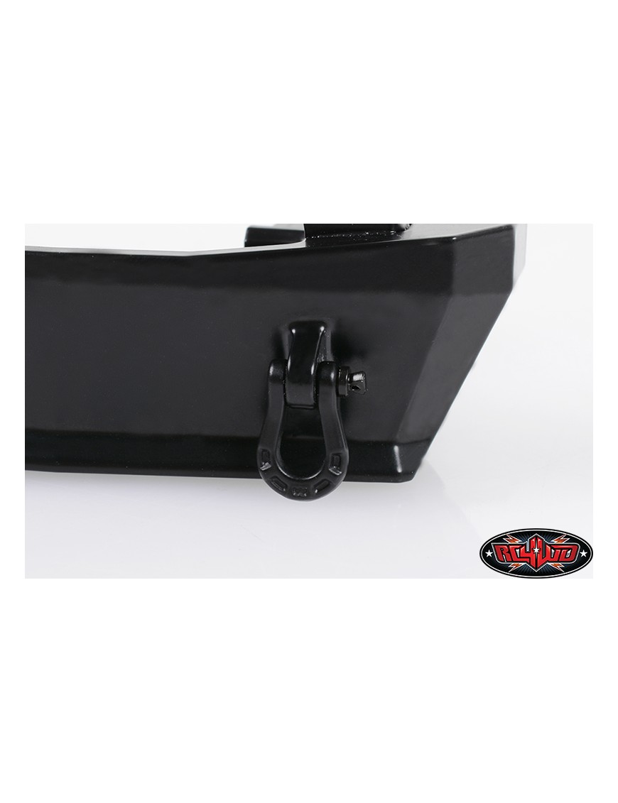 Szekla D-Ring Warn 1/10 RC4WD Z-S1090, stal, czarny mat
