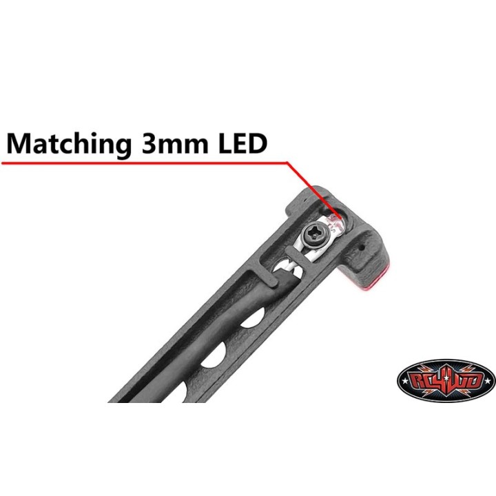 Uchwyt koła zapasowego ze światłem stopu 1/10 RC4WD VVV-C1069, Jeep JLU - ujęcie 6