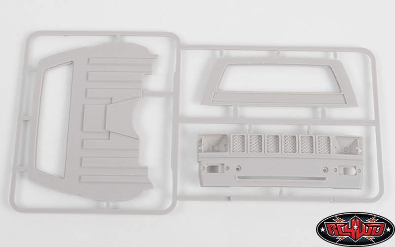 Panele tylne kabiny i grill Mojave II RC4WD Z-B0074, szary podkład