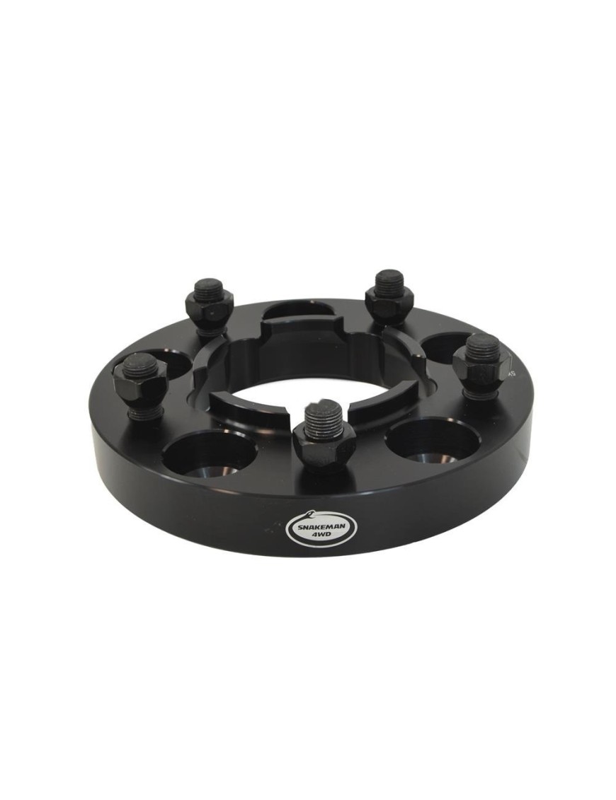 Dystanse kół Snakeman 4WD 30 mm 5x165,1 z centrowaniem, czarne — Land Rover Defender, Discovery I (2 szt.)