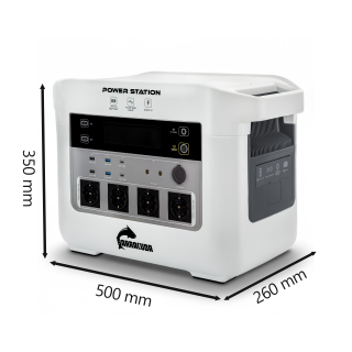 Stacja zasilania Barracuda DPS2400 2400W/4800W LiFePO4 2150Wh - ujęcie 2