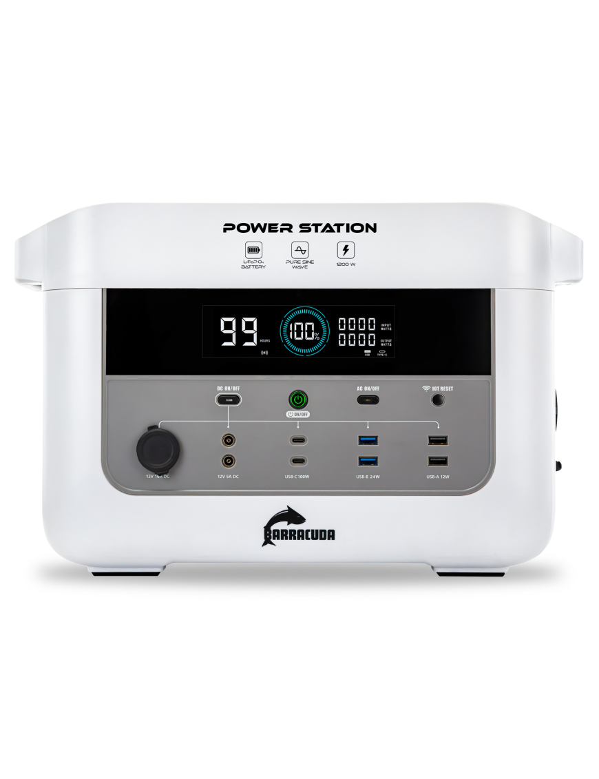 Stacja zasilania Barracuda DPS1200 1200W/2400W LiFePO4 1075Wh