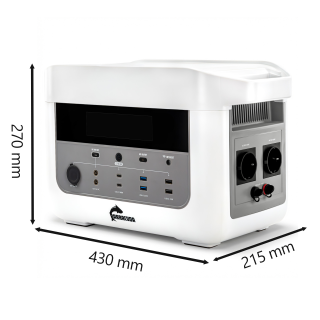Stacja zasilania Barracuda DPS1200 1200W/2400W LiFePO4 1075Wh - ujęcie 2