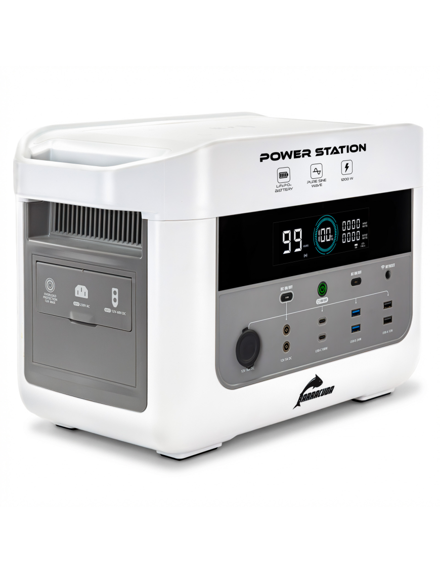 Stacja zasilania Barracuda DPS1200 1200W/2400W LiFePO4 1075Wh