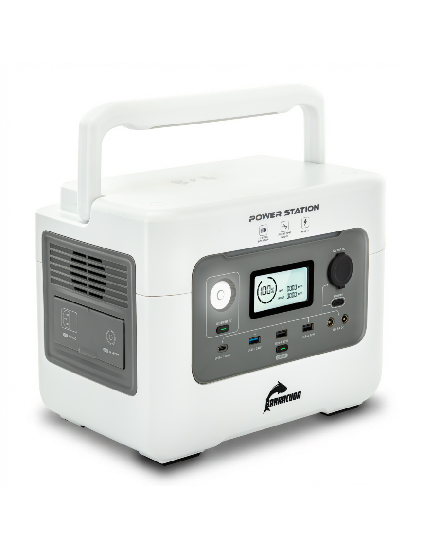 Stacja zasilania Barracuda DPS600 600W/1200W LiFePO4 576Wh