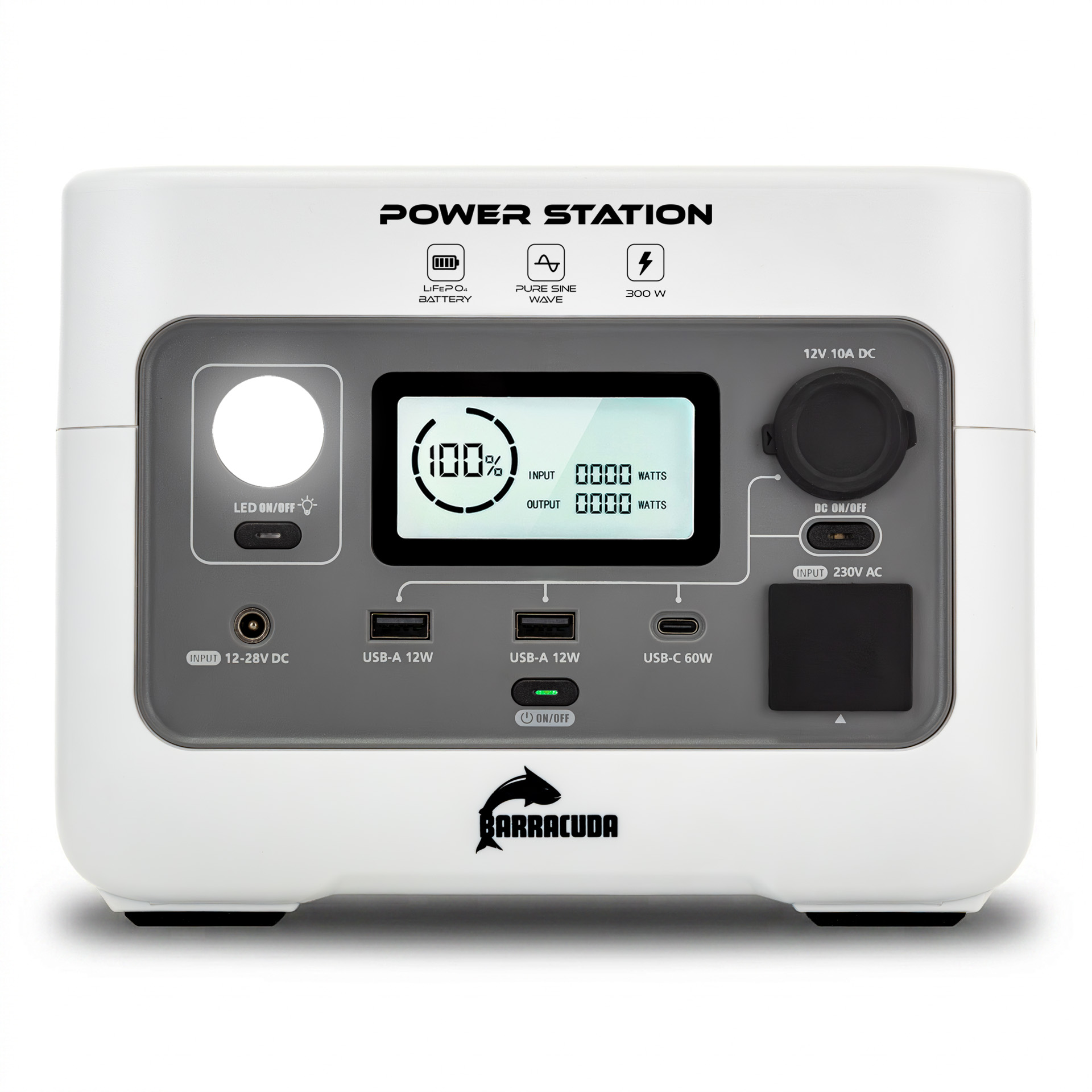 Stacja zasilania Barracuda DPS300 300W/600W LiFePO4 256Wh
