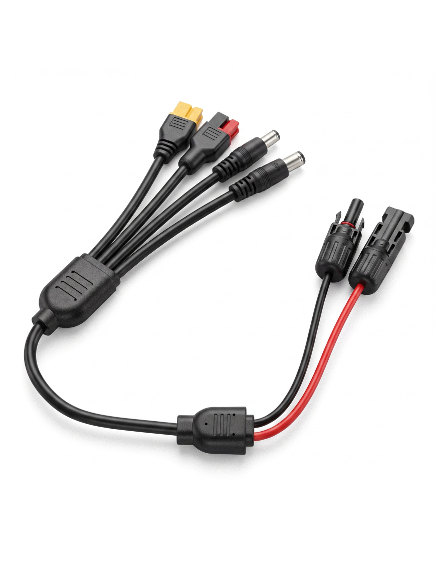 Kabel solarny Barracuda adapter 4w1 MC4 / XT60 / DC, 12 AWG