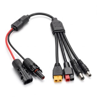 Kabel solarny Barracuda adapter 4w1 MC4 / XT60 / DC, 12 AWG - ujęcie 2