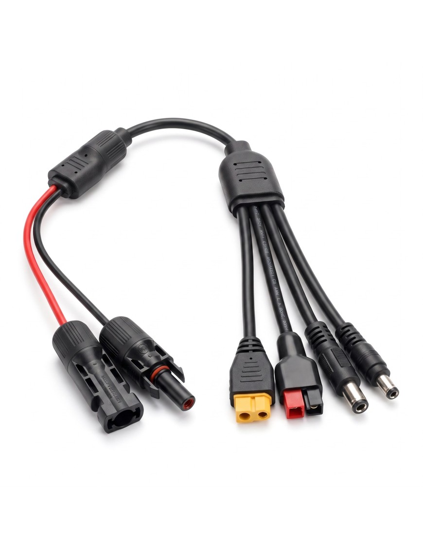 Kabel solarny Barracuda adapter 4w1 MC4 / XT60 / DC, 12 AWG