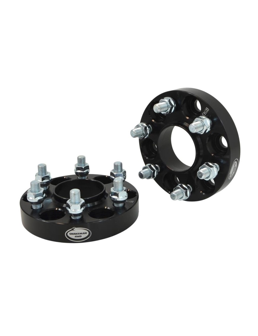 Dystanse kół Snakeman 4WD 25 mm 6x114,3 z centrowaniem — Nissan Navara D40/D23, Pathfinder R51 (2 szt.)