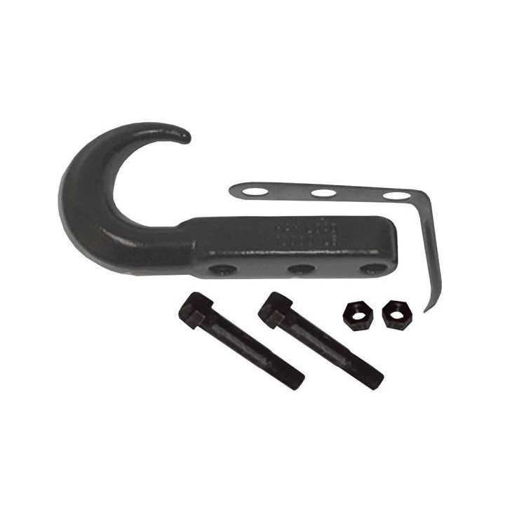 Hak holowniczy, przedni, czarny, 42-06 Jeep CJ/Wrangler RUGGED RIDGE