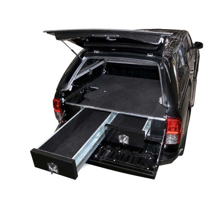 Wykończenie zabudowy marki IRONMAN4X4 - locksafe WTIN drawers — Toyota Hilux (ITDW051) - ujęcie 5