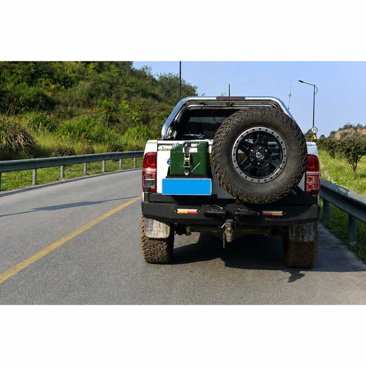 Zderzak tylny stalowy Snakeman 4WD — Toyota Hilux Vigo 2005-2015 i Revo (SNBR11) - ujęcie 8