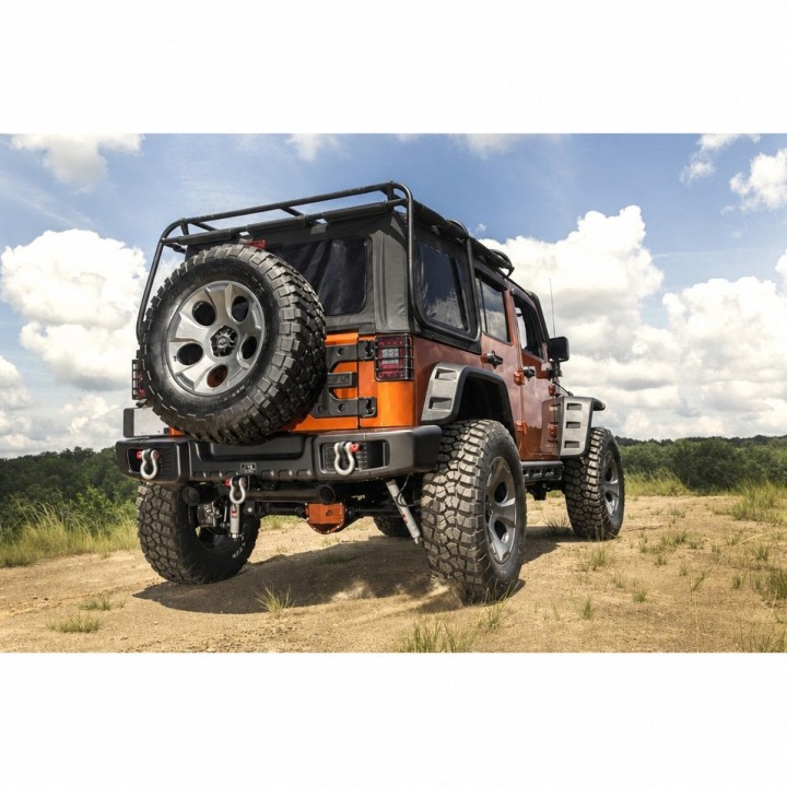 Stalowy tylny zderzak z uchwytami holowniczymi Snakeman 4WD — Jeep Wrangler JK (SNBR12) IRONMAN 4x4 - ujęcie 3