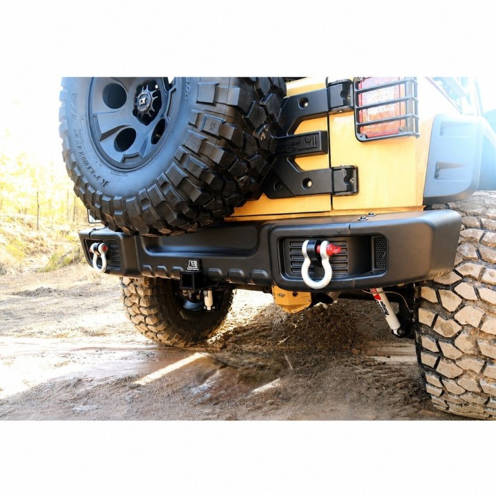 Stalowy tylny zderzak z uchwytami holowniczymi Snakeman 4WD — Jeep Wrangler JK (SNBR12) IRONMAN 4x4 - ujęcie 4