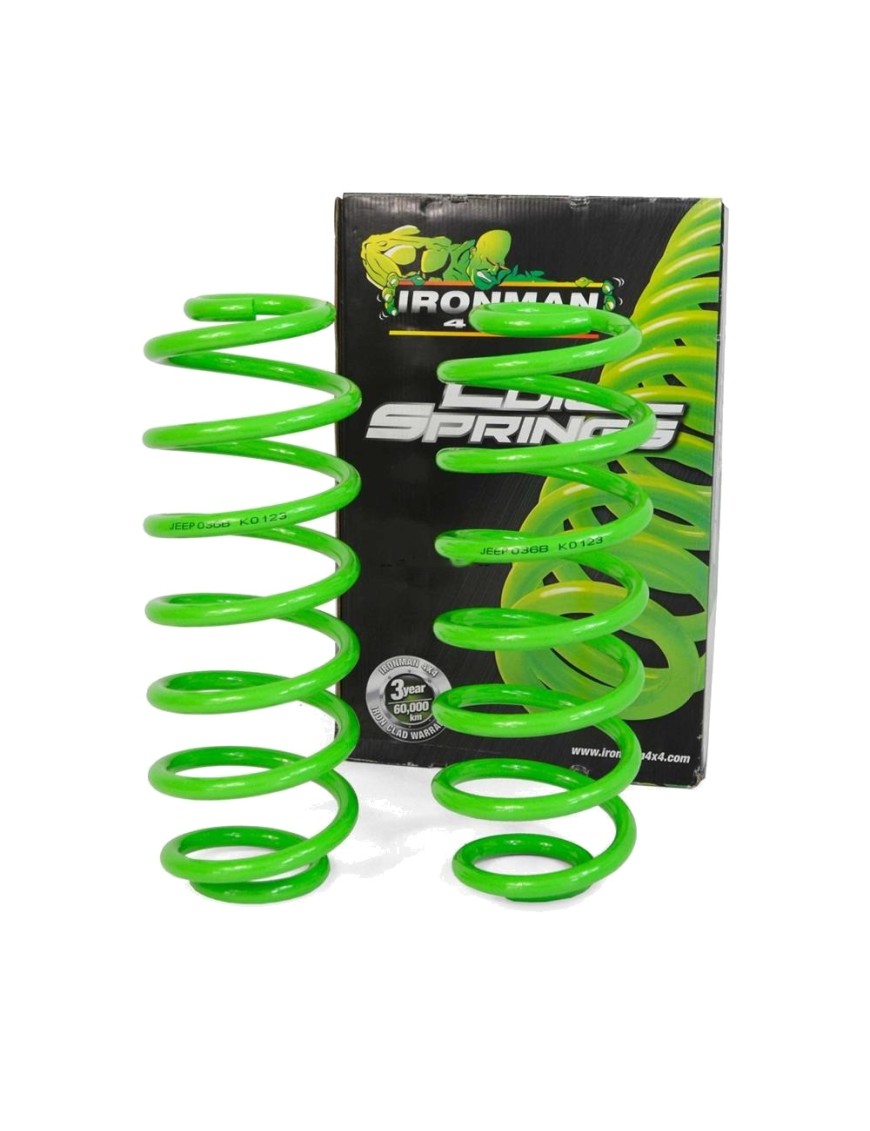 Sprężyny zawieszenia tylne Ironman 4x4 wzmocnione, lift 4" — Jeep Wrangler JL (JEEP036B)
