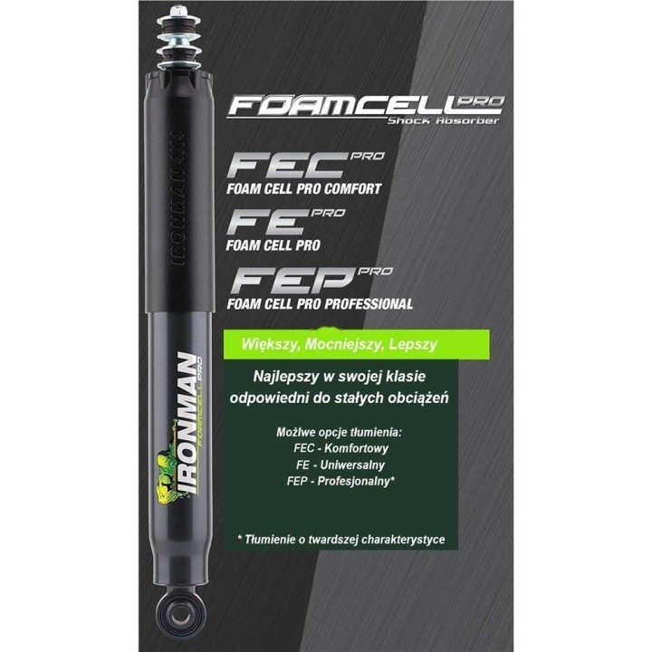 Amortyzator tylny Ironman 4x4 Foam Cell Pro wzmocniony, lift 2" — Toyota Land Cruiser, Lexus GX550 (45030FEP) - ujęcie 3