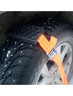 Pasy antypoślizgowe na koło Snakeman 4WD — zestaw na 1 koło, koła 13–22 cale