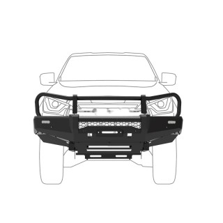 Stalowy zderzak terenowy commercial deluxe BULL BAR ironman 4X4 — Isuzu D-Max (BBC074)