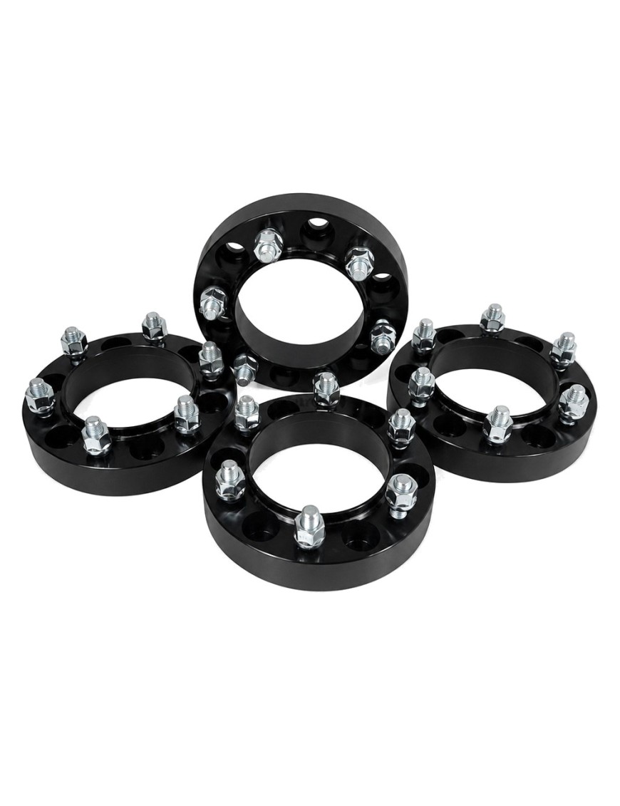 Czarne dystanse kół Snakeman 30 mm 6x139,7 z wciśniętymi szpilkami