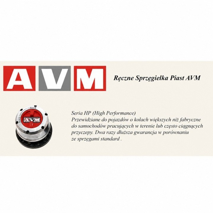 Sprzęgło piasty AVM — Hyundai Galloper, Hyundai Terracan, Mitsubishi L200/Pajero/Montero (AVM443HP) - ujęcie 6
