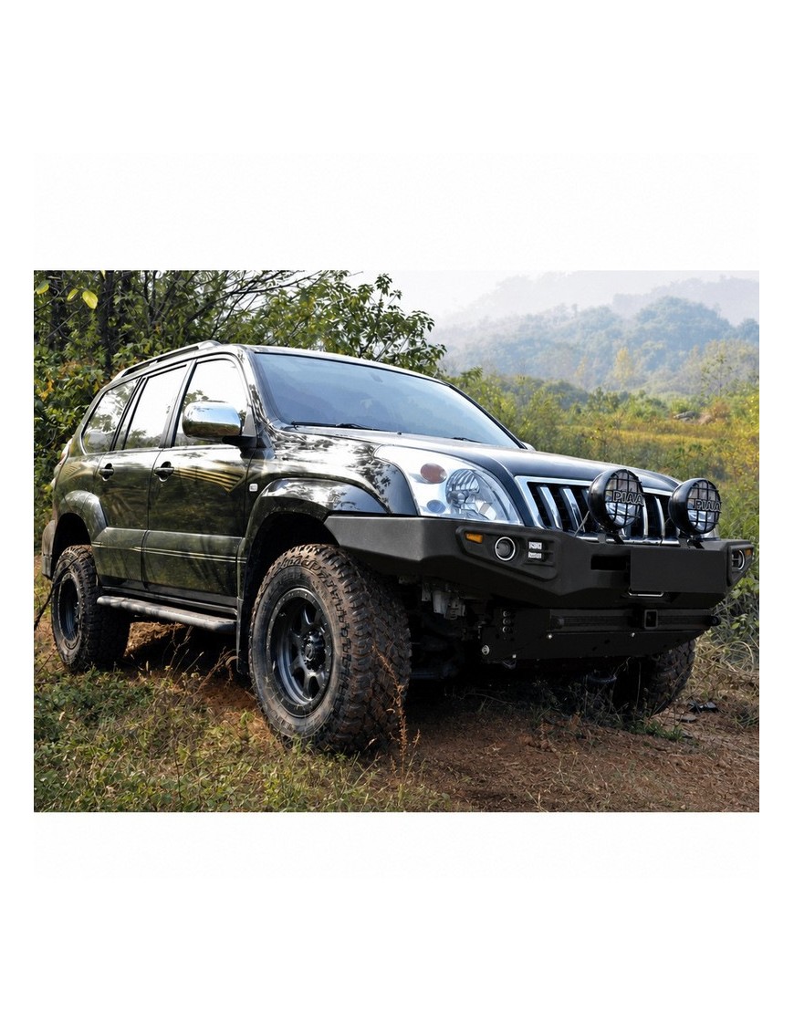 Stalowy przedni zderzak z płytą montażową wyciągarki Snakeman 4WD — Toyota Land Cruiser Prado (SNBF05) IRONMAN 4x4 - ujęcie 5
