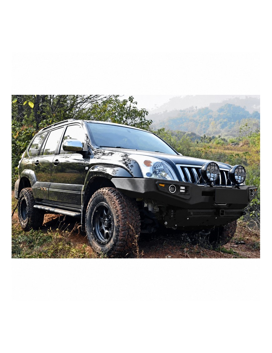 Stalowy przedni zderzak z płytą montażową wyciągarki Snakeman 4WD — Toyota Land Cruiser Prado (SNBF05) IRONMAN 4x4 - ujęcie 8