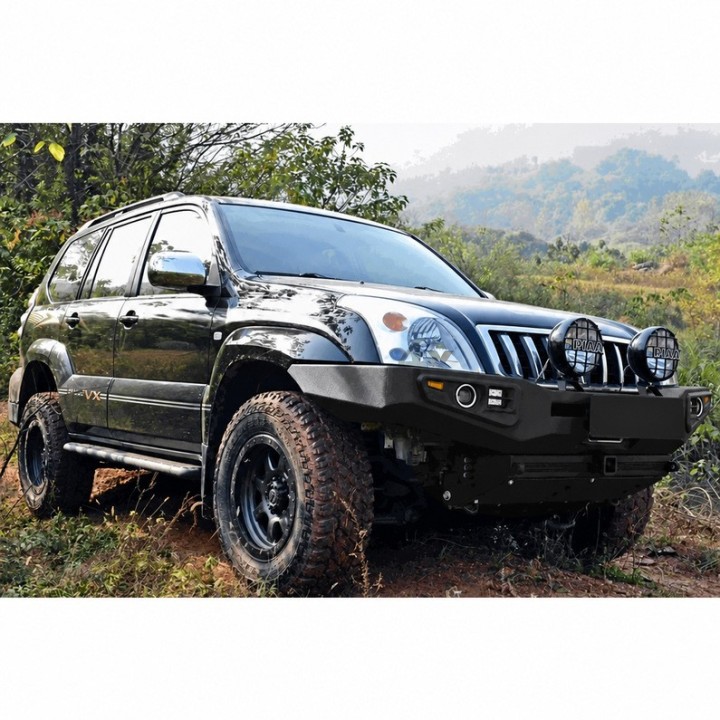 Stalowy przedni zderzak z płytą montażową wyciągarki Snakeman 4WD — Toyota Land Cruiser Prado (SNBF05) IRONMAN 4x4 - ujęcie 8