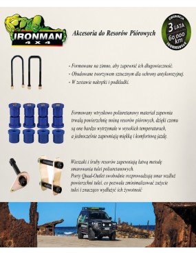 Śruby resorów (1 sztuka) IRONMAN4X4 — Fiat Fullback, Ford Ranger Next-gen, Ford Ranger PX MK (387-1) - ujęcie 3