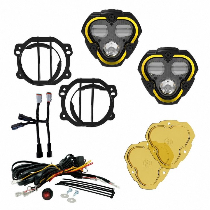 KC HiLiTES FLEX ERA 3 Dual Mode SAE - Jeep JK/JL/JT zderzak plastikowy