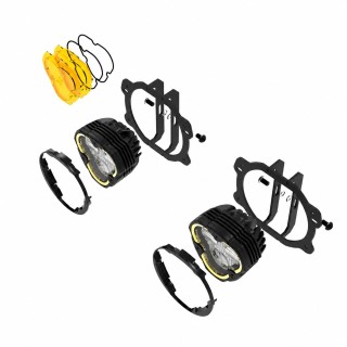 KC HiLiTES FLEX ERA 3 Dual Mode SAE - Jeep JK/JL/JT zderzak plastikowy - ujęcie 2
