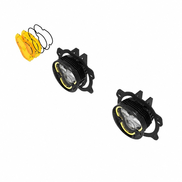 KC HiLiTES FLEX ERA 3 Dual Mode SAE - Jeep JK/JL/JT zderzak plastikowy - ujęcie 3