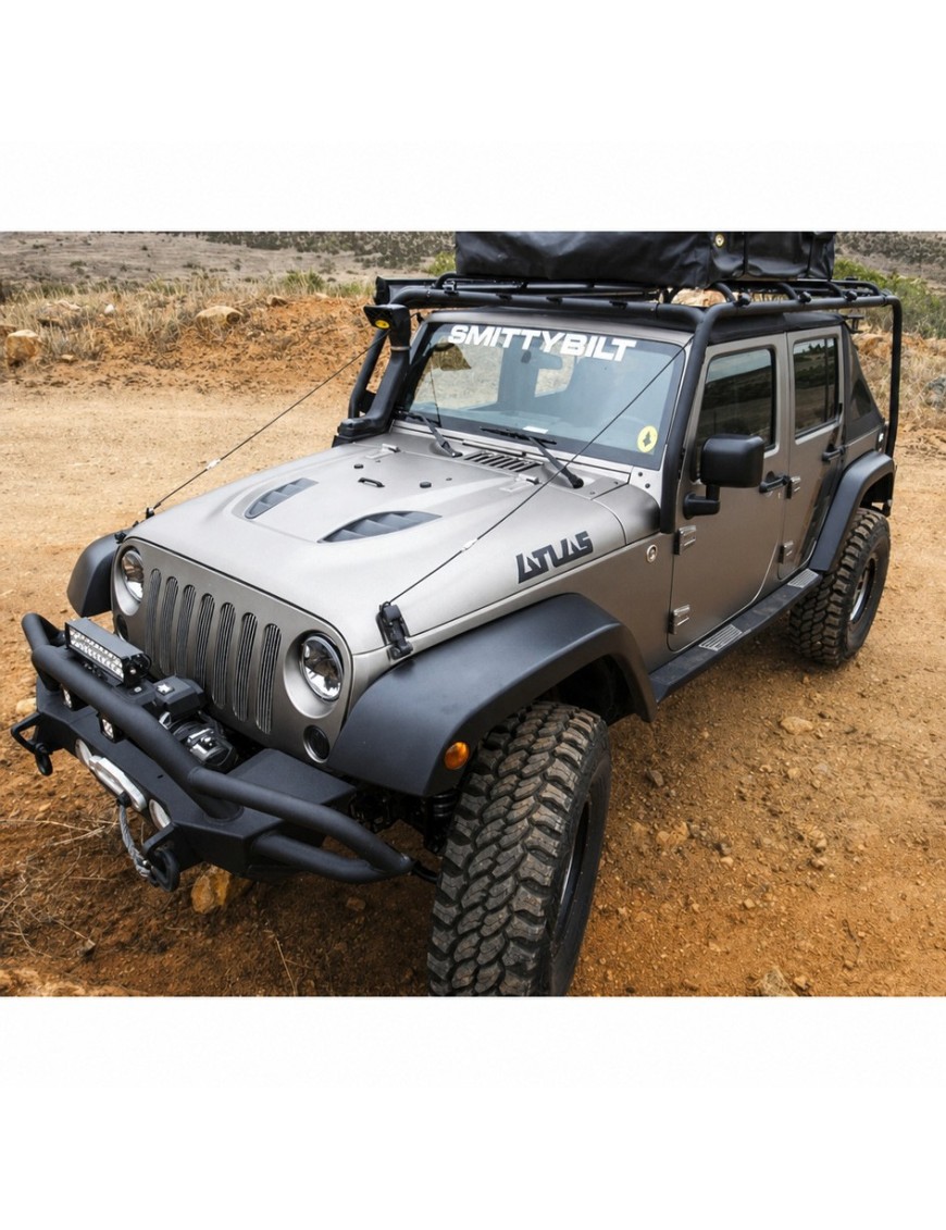 Stalowa pokrywa silnika | maska Snakeman 4WD — Jeep Wrangler JK (SNH01) - ujęcie 3 Stalowa pokrywa silnika | maska Snakeman 4WD — Jeep Wrangler JK (SNH01) - ujęcie 3
