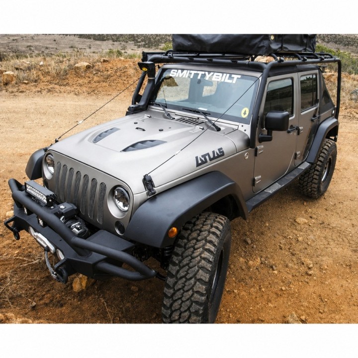 Stalowa pokrywa silnika | maska Snakeman 4WD — Jeep Wrangler JK (SNH01) - ujęcie 3
