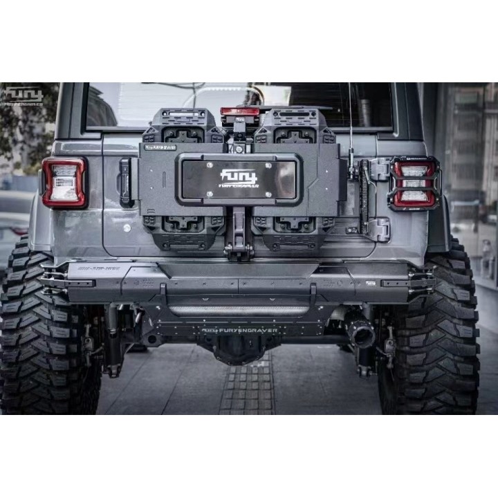 Zderzak tylny FURY Jeep Wrangler JL/JLU 2018+ aluminium PDC