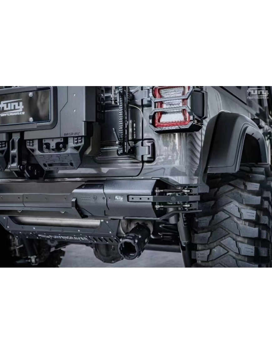 Zderzak tylny FURY Jeep Wrangler JL/JLU 2018+ aluminium PDC