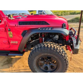 Poszerzenia aluminiowe z lampami LED Jeep Wrangler JL JLU - komplet 4 szt.