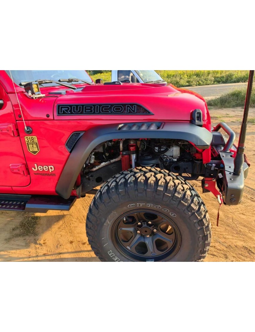 Poszerzenia aluminiowe z lampami LED Jeep Wrangler JL JLU - komplet 4 szt.