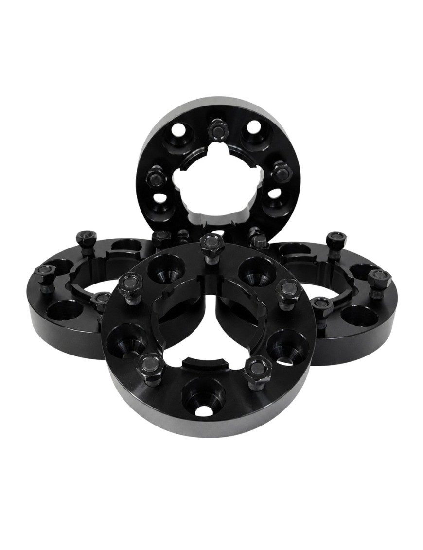Dystanse kół Snakeman 4WD 30 mm 5x165,1 czarne, z centrowaniem — Land Rover Defender, Discovery I (4 szt.)