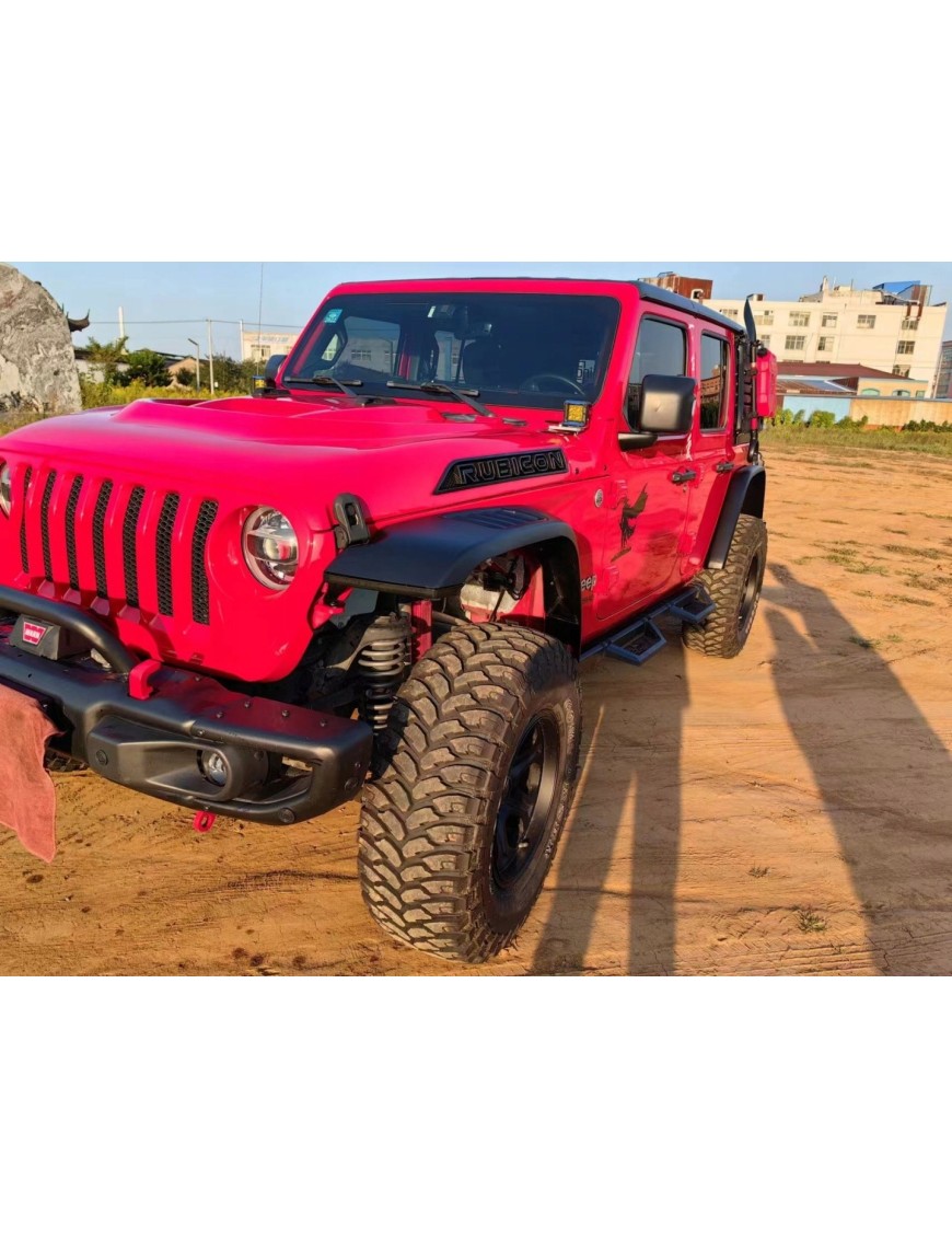 Poszerzenia aluminiowe z lampami LED Jeep Wrangler JL JLU - komplet 4 szt.