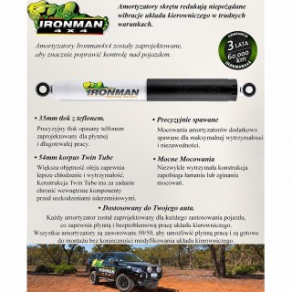 Amortyzator Ironman 4x4 wzmocniony — Jeep Wrangler YJ (3522YJ) - ujęcie 2