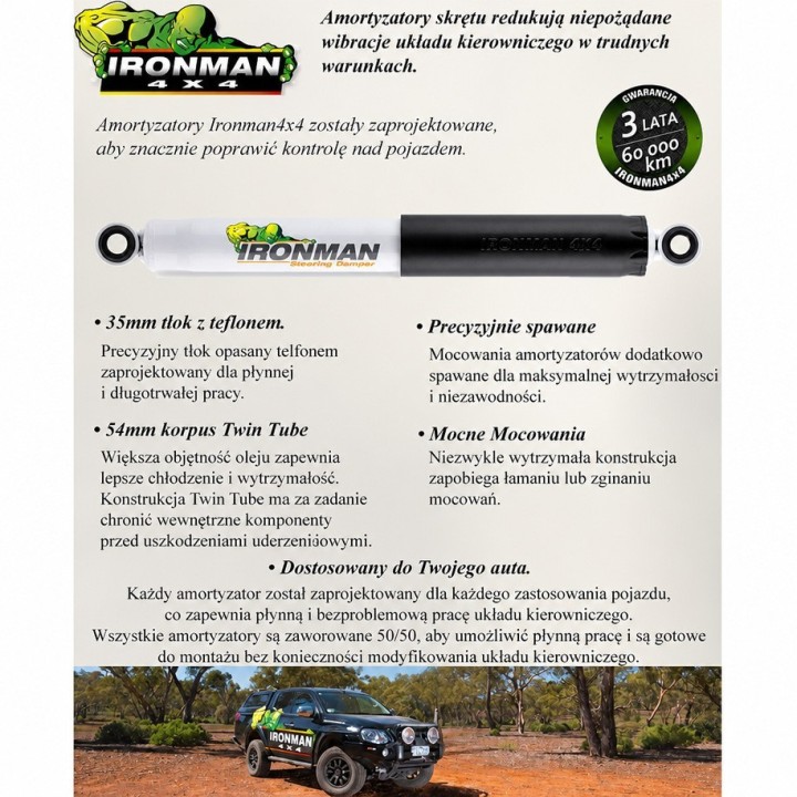 Amortyzator Ironman 4x4 wzmocniony — Jeep Wrangler YJ (3522YJ) - ujęcie 2