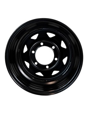 Felga stalowa czarna 15x8 | ET-25 Snakeman 4WD — Nissan Patrol, Nissan Navara D21/D22 (SNFC15X8-6x139,7X110/-25/B)