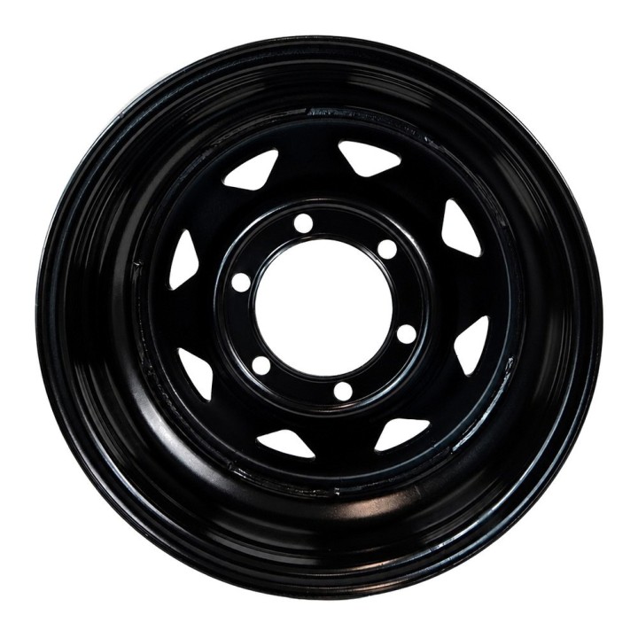 Felga stalowa czarna 15x8 | ET-25 Snakeman 4WD — Nissan Patrol, Nissan Navara D21/D22 (SNFC15X8-6x139,7X110/-25/B) - ujęcie 4