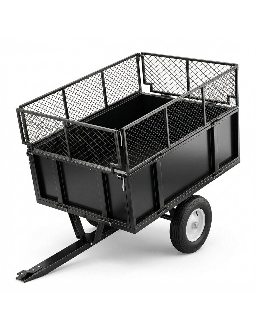 Przyczepka ogrodowa z kiprem Barracuda B-TC3080, 300 kg, do quada i traktorka