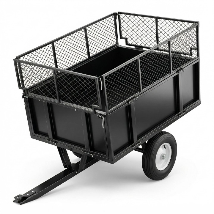 Przyczepka ogrodowa z kiprem Barracuda B-TC3080, 300 kg, do quada i traktorka