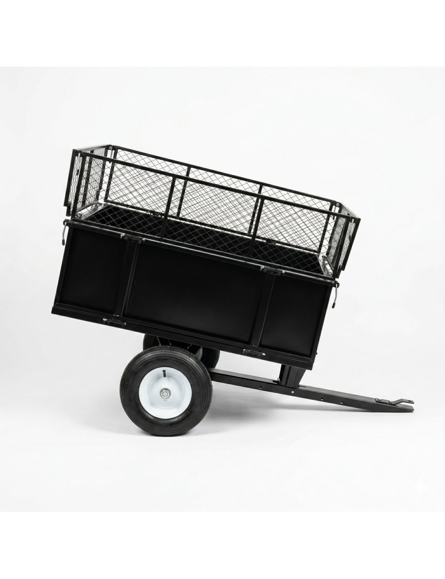Przyczepka ogrodowa z kiprem Barracuda B-TC3080, 300 kg, do quada i traktorka